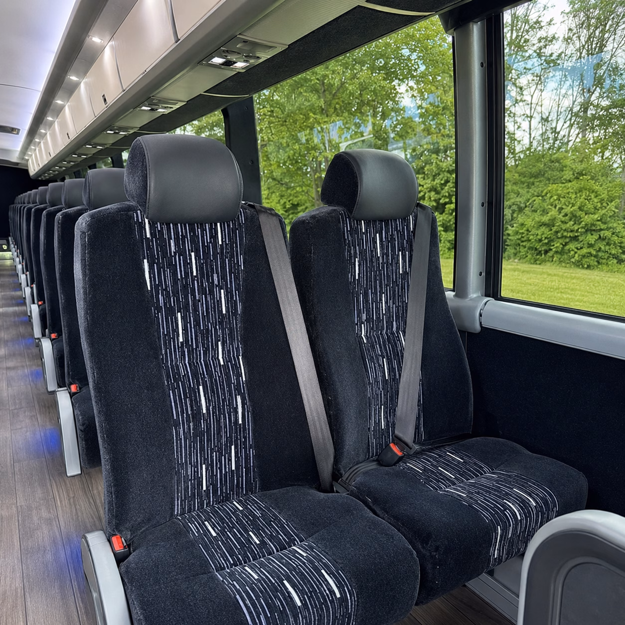 springfield charter bus rental interior